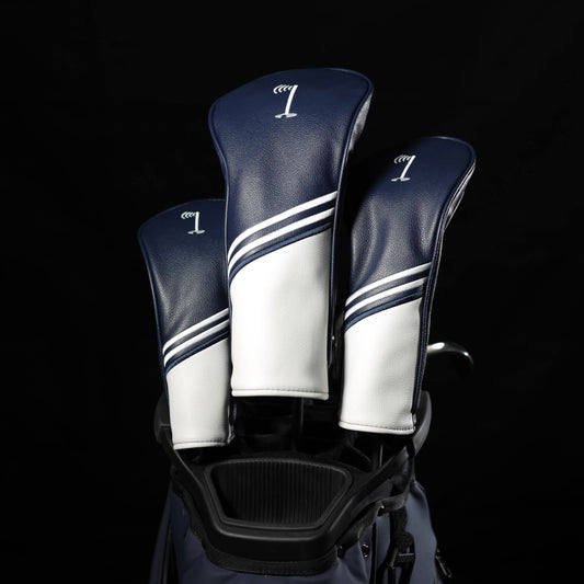 Fairway Collection: Headcover Set - Navy and White